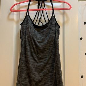 LULU LEMON TANK CRISS CROSS BACK